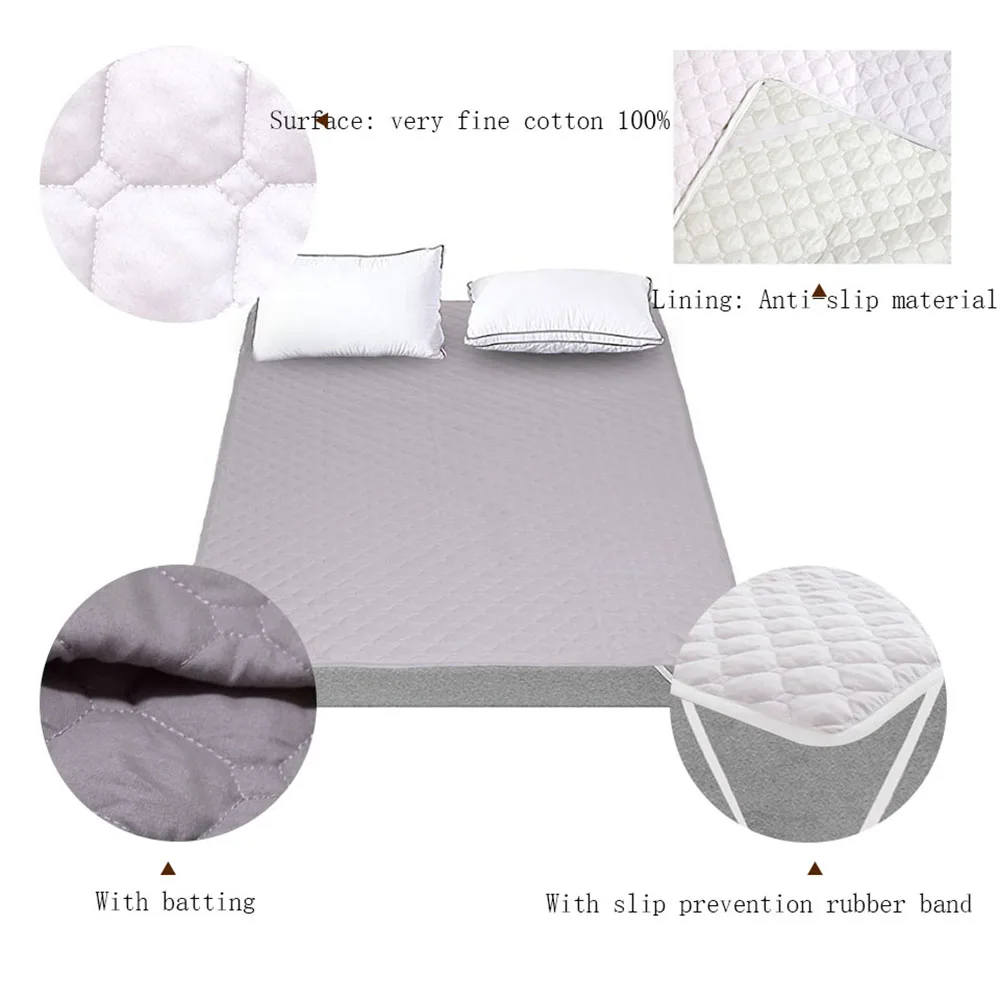 Vailge Bed Pad 100% Cotton Mattress Protector Comfortable Bed Sheets Antibacterial Absorbs Sweat Bed Cover Home Textile
Vailge Bed Pad 100% Cotton Mattress Protector Comfortable Bed Sheets Antibacterial Absorbs Sweat Bed Cover Home Textile
