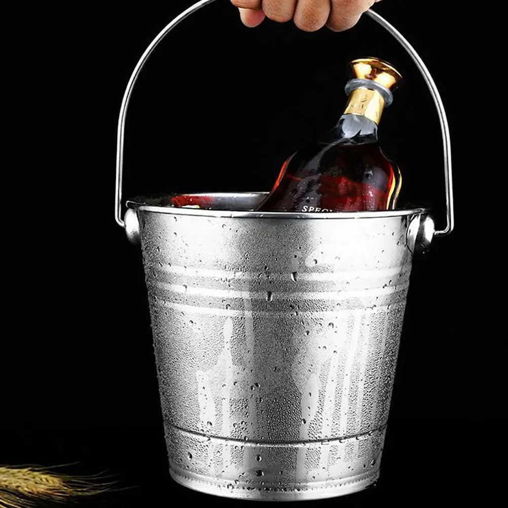 2pcs 2L/3L Stainless Steel Ice Bucket Thickened Beer Champagne Wine Bucket KTV Bar Ice Bucket Camping Beer Coffee Cups 2021 New
2pcs 2L/3L Stainless Steel Ice Bucket Thickened Beer Champagne Wine Bucket KTV Bar Ice Bucket Camping Beer Coffee Cups 2021 New