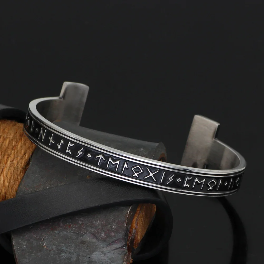Dropshipping 1pc Men's Handmade Nordic Rune Bangle Viking 3 Color Alloy Men Bangle Men Jewelry
Dropshipping 1pc Men's Handmade Nordic Rune Bangle Viking 3 Color Alloy Men Bangle Men Jewelry