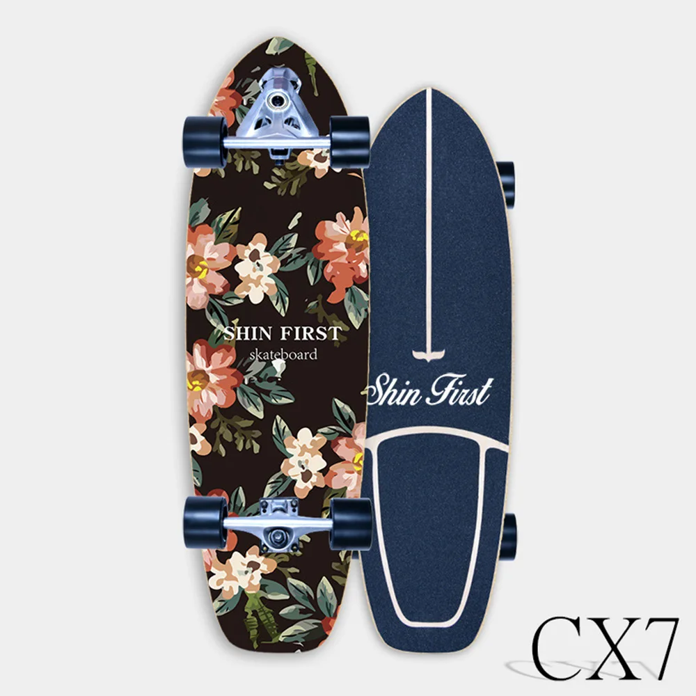 New Skateboard Longboard For Adult Men Women Surf Land Skateboard Single Kick Carving Skate Board CX7 Truck
New Skateboard Longboard For Adult Men Women Surf Land Skateboard Single Kick Carving Skate Board CX7 Truck