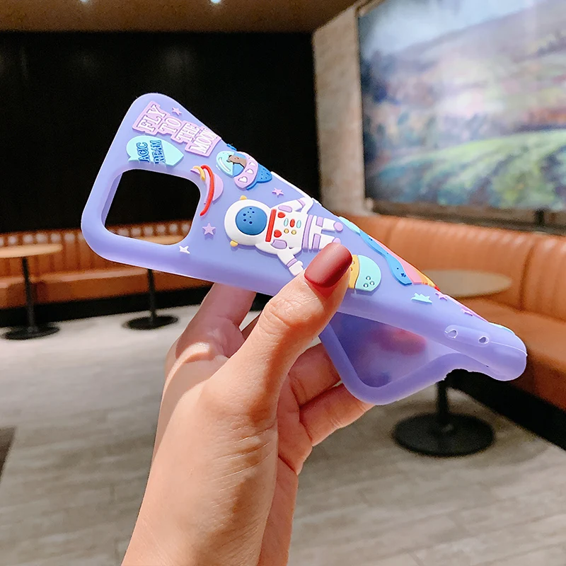 Cute Cartoon 3D Space Astronaut Case For iPhone 11 12 Pro Max Mini XS X XR 7 8 Plus SE 2020 Soft Silicone Dream Moon Phone Cases
Cute Cartoon 3D Space Astronaut Case For iPhone 11 12 Pro Max Mini XS X XR 7 8 Plus SE 2020 Soft Silicone Dream Moon Phone Cases