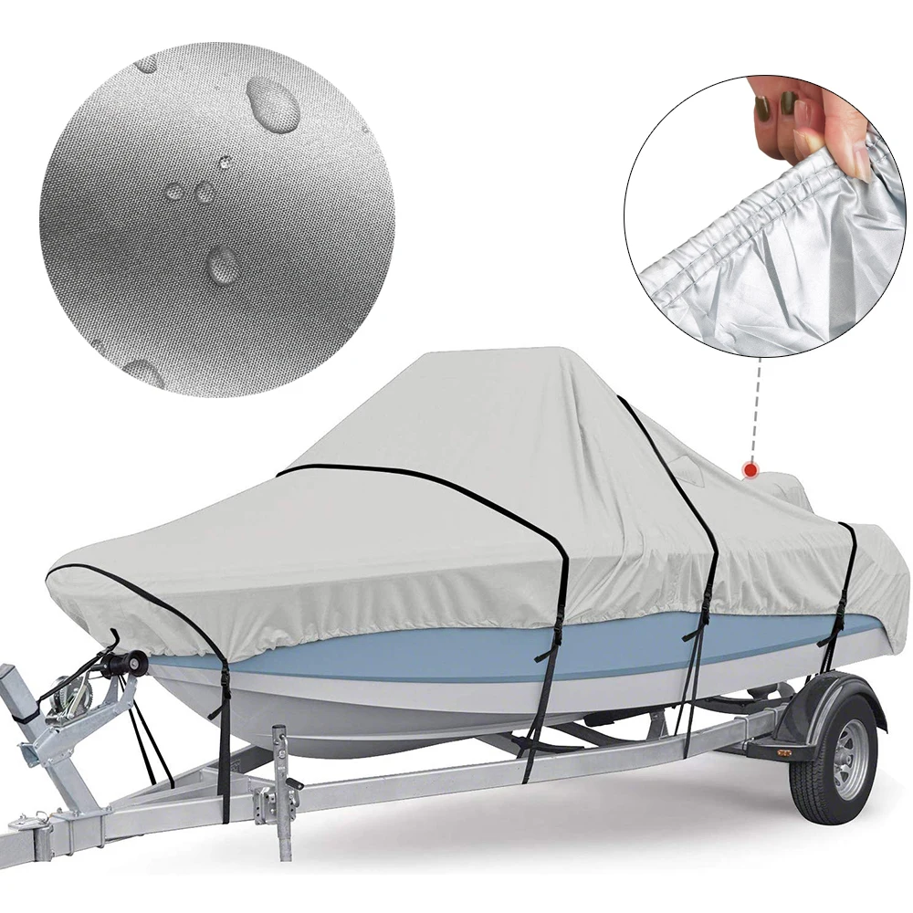 Boat Cover Yacht Outdoor Protection Waterproof Silver Reflective 300D Oxford Fabric Anti-smashing Durable and Tear Proof 11-22FT
Boat Cover Yacht Outdoor Protection Waterproof Silver Reflective 300D Oxford Fabric Anti-smashing Durable and Tear Proof 11-22FT