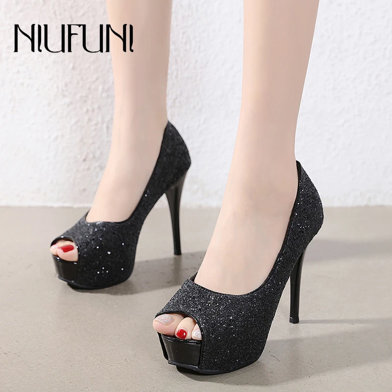 Autumn Peep Toe Sequined Platform Women Shoes Stiletto Solid Color Simple Work Shoes Commuter 12CM Sexy Dress Sandals High Heels
Autumn Peep Toe Sequined Platform Women Shoes Stiletto Solid Color Simple Work Shoes Commuter 12CM Sexy Dress Sandals High Heels