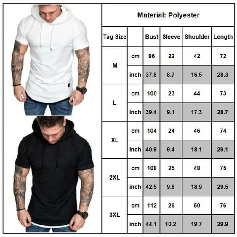 hoodie sweatshirt Hooded sweatshirts Men's Short Sleeve Fitness Muscle T-shirt Sport Workout Hooded Tee
hoodie sweatshirt Hooded sweatshirts Men's Short Sleeve Fitness Muscle T-shirt Sport Workout Hooded Tee