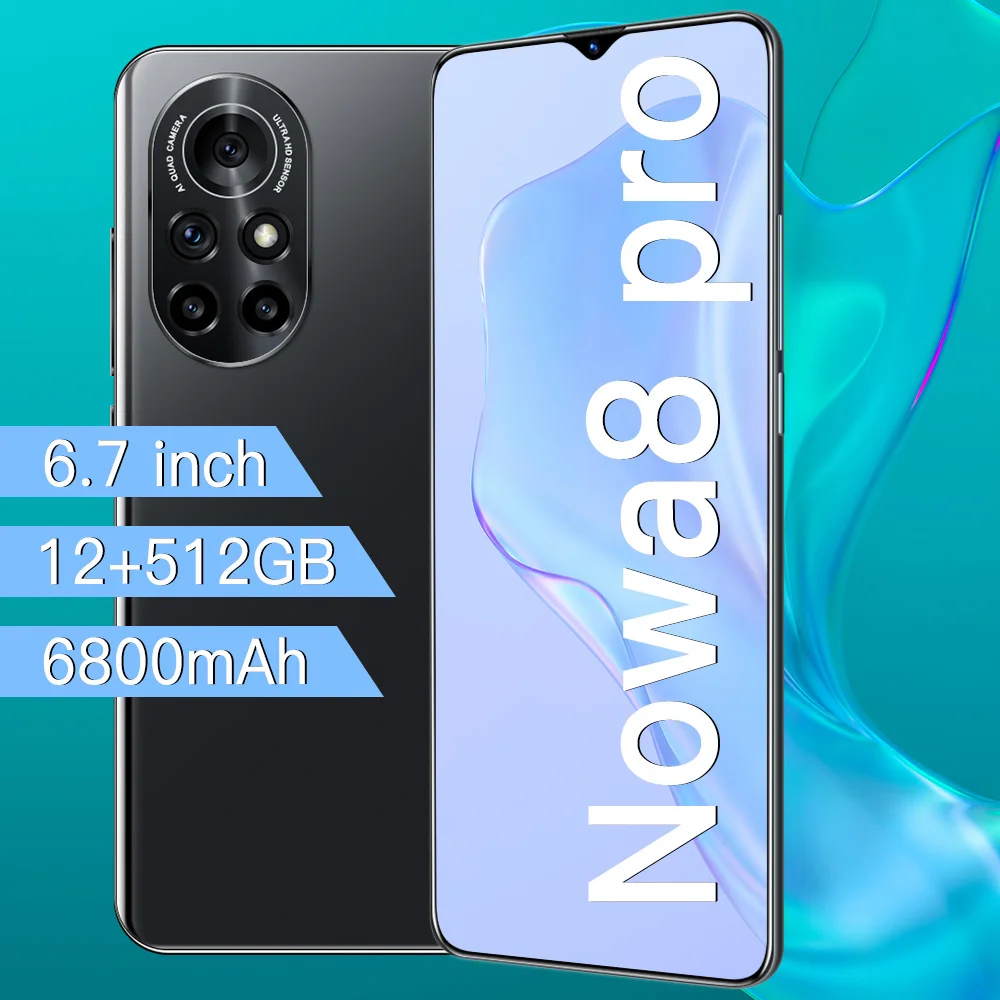 Nowa 8 Pro Cellphone Android 10.0 Dual Sim Undefined Smart Phone 6.7Inch HD Screen MTK 6889 Deca Core 12GB+512GB Global Version
Nowa 8 Pro Cellphone Android 10.0 Dual Sim Undefined Smart Phone 6.7Inch HD Screen MTK 6889 Deca Core 12GB+512GB Global Version