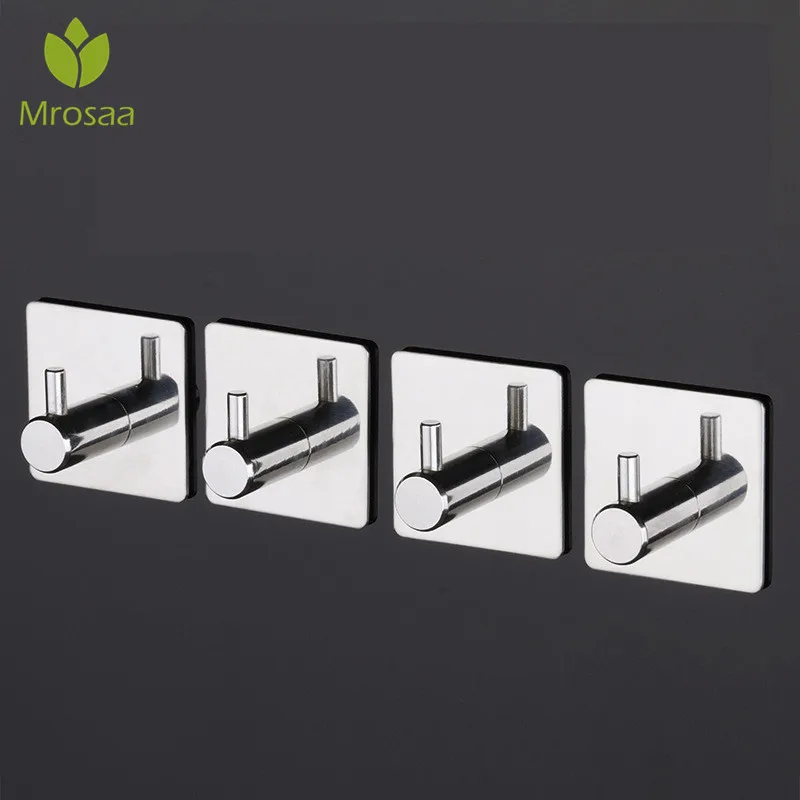 Newest High-end Sticker Adhesive Stainless Steel Hooks Wall Door Clothes Coat Hat Hanger Kitchen Bathroom Rustproof Towel Hooks
Newest High-end Sticker Adhesive Stainless Steel Hooks Wall Door Clothes Coat Hat Hanger Kitchen Bathroom Rustproof Towel Hooks