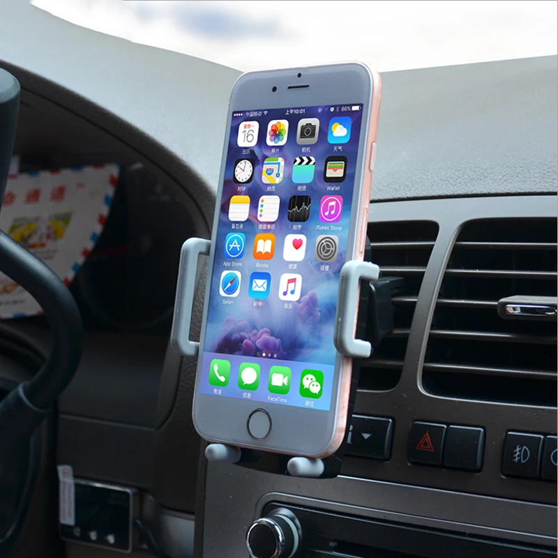 Car Phone Holder Air Vent Mount Stand for iPhone 8 X Samsung S8 Xiaomi Mobile Accessories | Мобильные телефоны