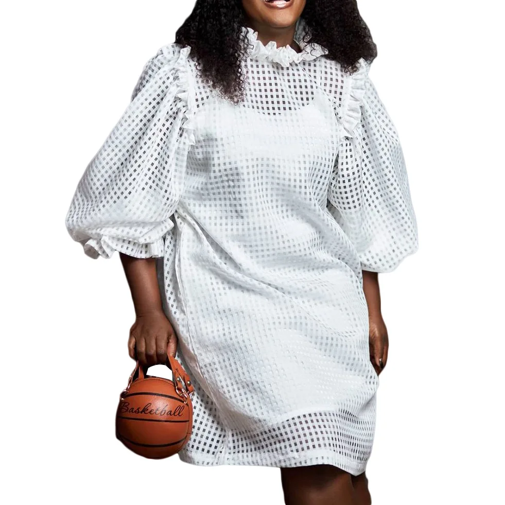 Элегантные повседневные женские платья (2 шт.), однотонная водолазка с рукавом-фонариком, ажурное Сетчатое платье + накидка на бретелях-спаге...
Элегантные повседневные женские платья (2 шт.), однотонная водолазка с рукавом-фонариком, ажурное Сетчатое платье + накидка на бретелях-спаге...