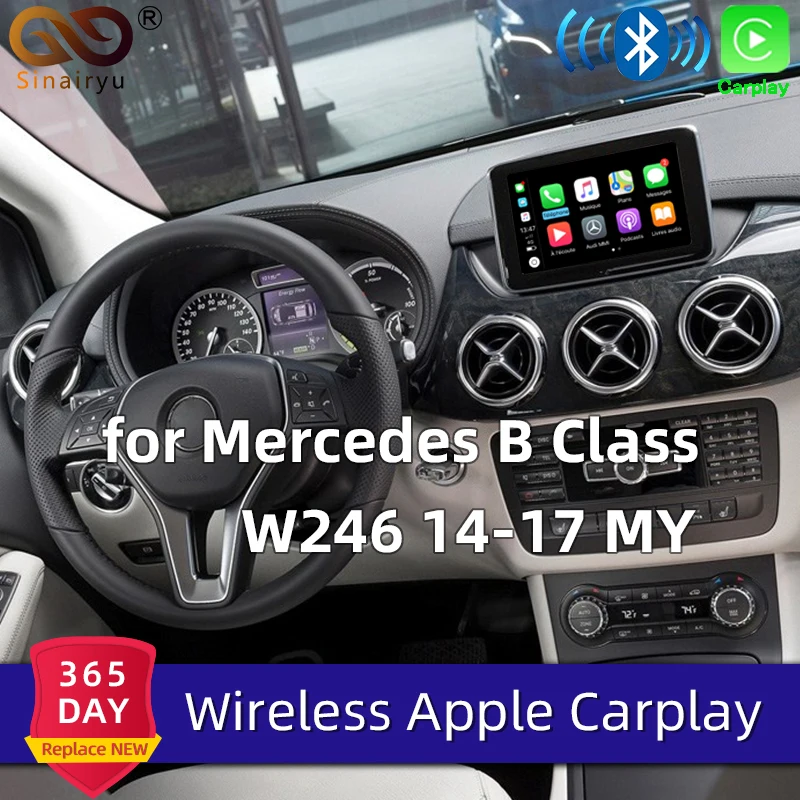 Sinairyu Aftermarket Wi Fi Беспроводной OEM Apple Carplay модернизация B класса W246 2011 2013 Mercedes NTG4.5 4 7 с