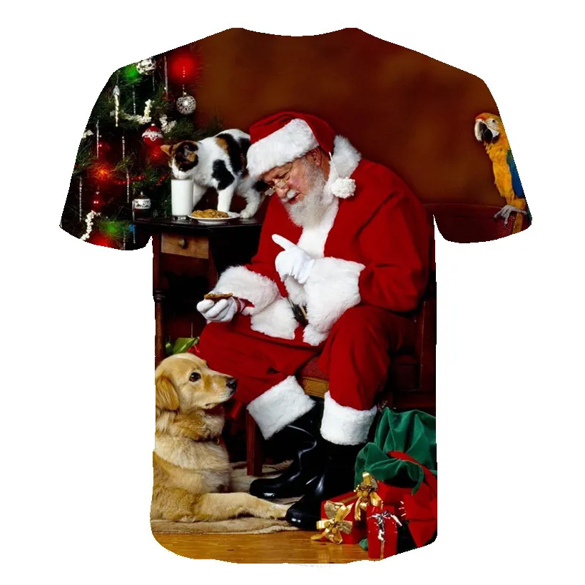 2021 new Christmas T Shirts Kids Christmas Robot Tshirt Boys Girls Clothes 3D Printing Funny New Year Clothes Holiday Party Tee
2021 new Christmas T Shirts Kids Christmas Robot Tshirt Boys Girls Clothes 3D Printing Funny New Year Clothes Holiday Party Tee