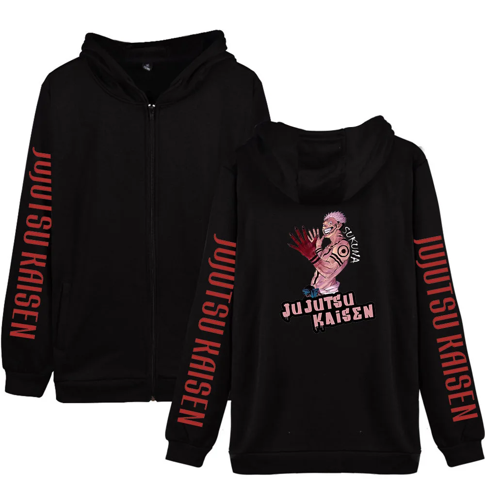Jujutsu Kaisen Zipper Hooded Sweatshirt Harajuku Casual Loose Cotton Plus Polyester Hoodie Fashion Print High Quality Pullover
Jujutsu Kaisen Zipper Hooded Sweatshirt Harajuku Casual Loose Cotton Plus Polyester Hoodie Fashion Print High Quality Pullover