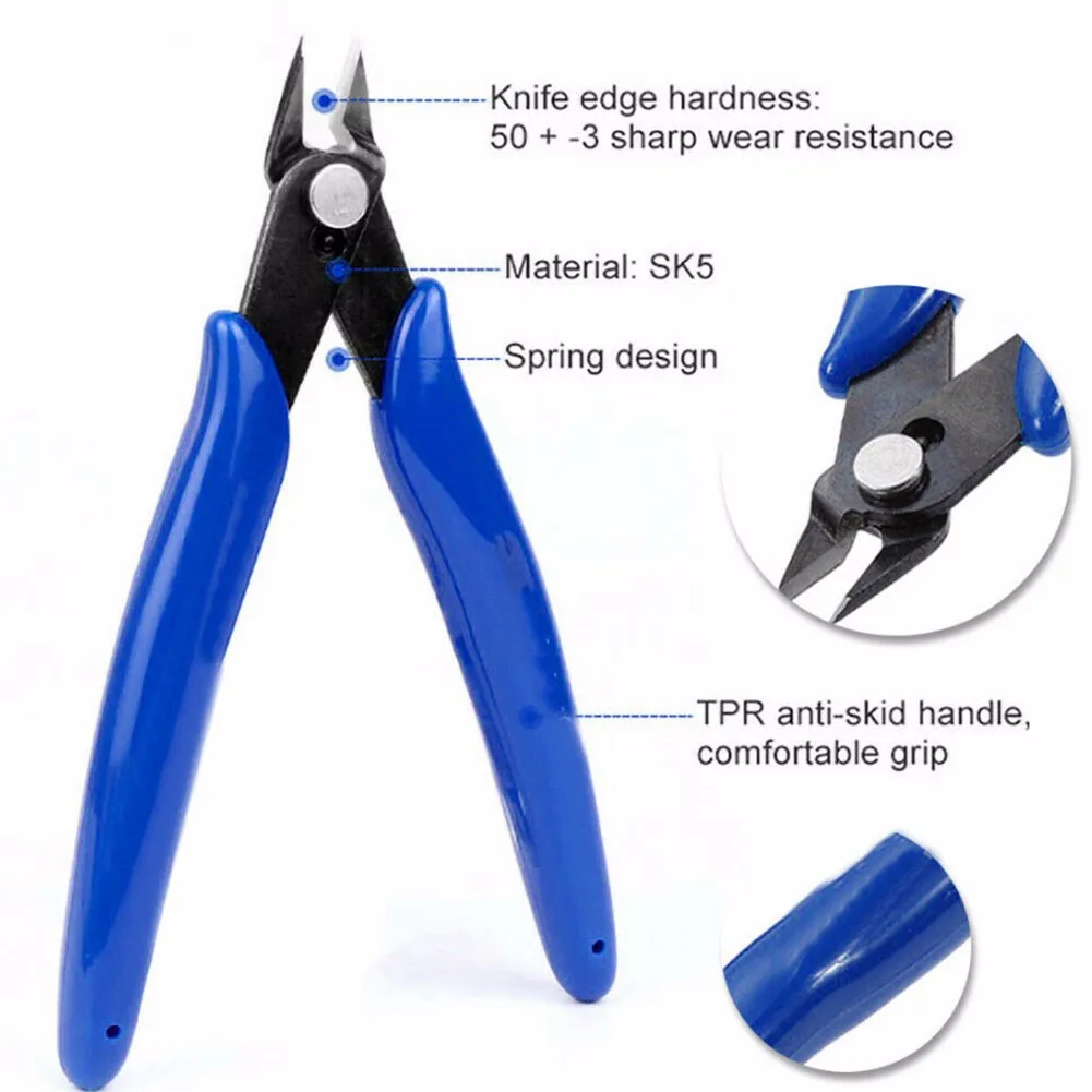 Electrical Wire Plier Multi Functional Cable Stripping Cutting Tools Side Snips Flush Nipper Crimper Diagonal Pliers
Electrical Wire Plier Multi Functional Cable Stripping Cutting Tools Side Snips Flush Nipper Crimper Diagonal Pliers