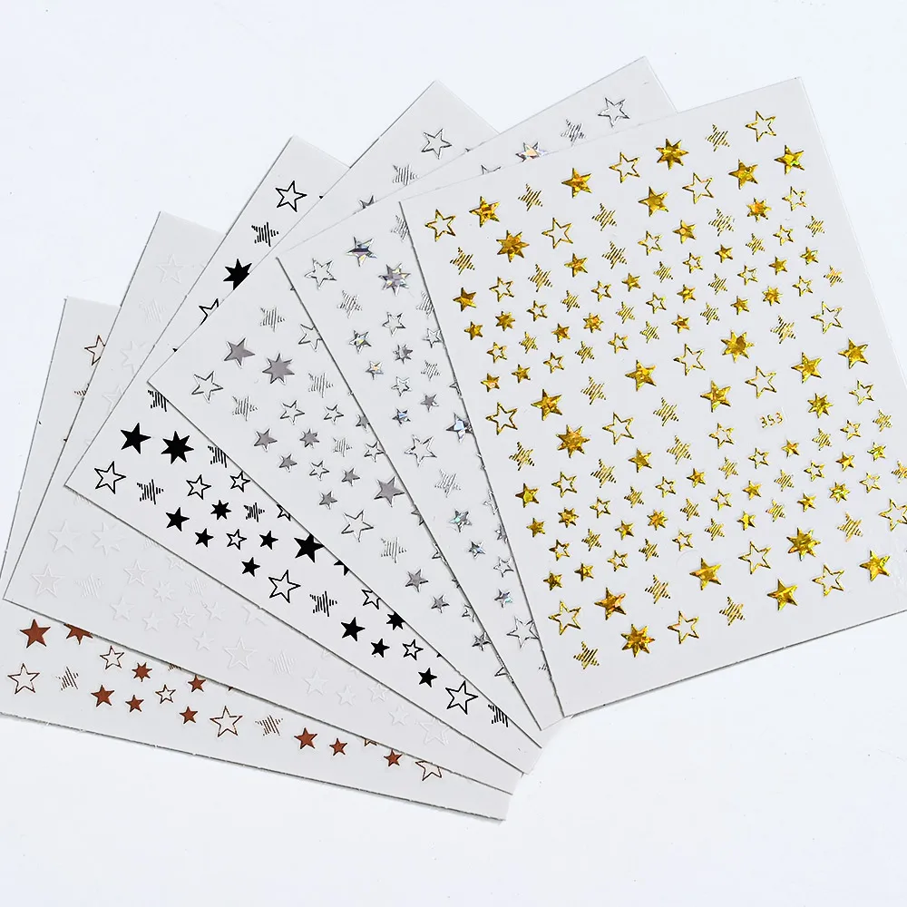 1Pcs Star Nail Art Sticker Gold/Silver Laser Pentagram Slider Self-Adhesive Neon Nails Decals DIY Manicure Stickers Decor&NK01
1Pcs Star Nail Art Sticker Gold/Silver Laser Pentagram Slider Self-Adhesive Neon Nails Decals DIY Manicure Stickers Decor&NK01