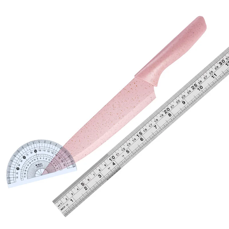 Wheat straw 7-piece set household stainless steel kitchen knife fruit knife chopper full set kitchen knife supplementary food 3# 
Wheat straw 7-piece set household stainless steel kitchen knife fruit knife chopper full set kitchen knife supplementary food 3#