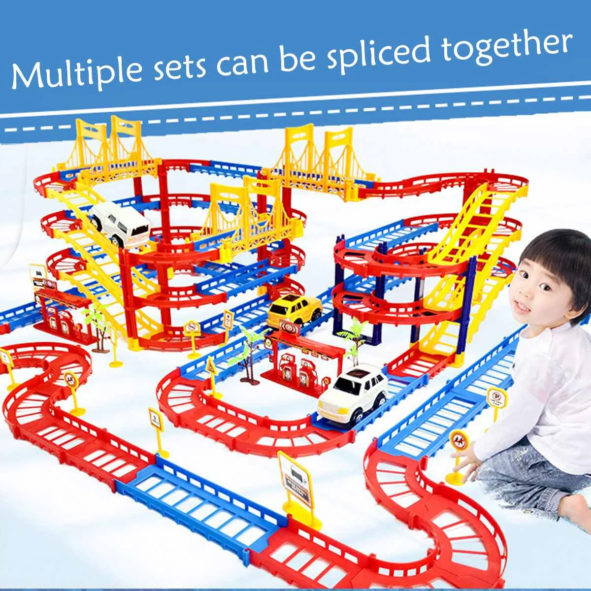 45pcs Railway Toy Racing Track Play Set Educational DIY Bend Flexible Race Track Electric Automatic Car Rail Toys For Children
45pcs Railway Toy Racing Track Play Set Educational DIY Bend Flexible Race Track Electric Automatic Car Rail Toys For Children