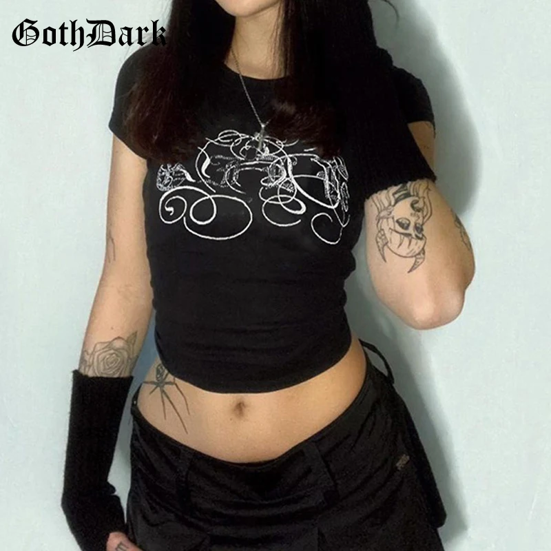 Goth Dark Women Casual Mall Gothic Rhinestone T-shirts Grunge Aesthetic Black Basic Crop Tops Bodycon Short Sleeve Streetwear
Goth Dark Women Casual Mall Gothic Rhinestone T-shirts Grunge Aesthetic Black Basic Crop Tops Bodycon Short Sleeve Streetwear