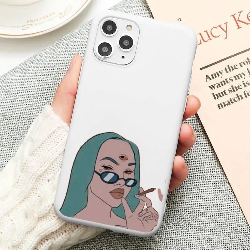 Aesthetic Devil Woman Bad girl smoke eyes Phone Case Candy Color for iPhone 11 12 mini pro XS MAX 8 7 6 6S Plus X 5S SE 2020 XR
Aesthetic Devil Woman Bad girl smoke eyes Phone Case Candy Color for iPhone 11 12 mini pro XS MAX 8 7 6 6S Plus X 5S SE 2020 XR