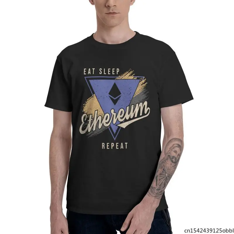 Funny Vintage Eat Sleep Ethereum Men'sT-Shirt Fashion Crypto Cryptocurrency Short Sleeve Unique Unisex Summer Trend Round Neck 
Funny Vintage Eat Sleep Ethereum Men'sT-Shirt Fashion Crypto Cryptocurrency Short Sleeve Unique Unisex Summer Trend Round Neck
