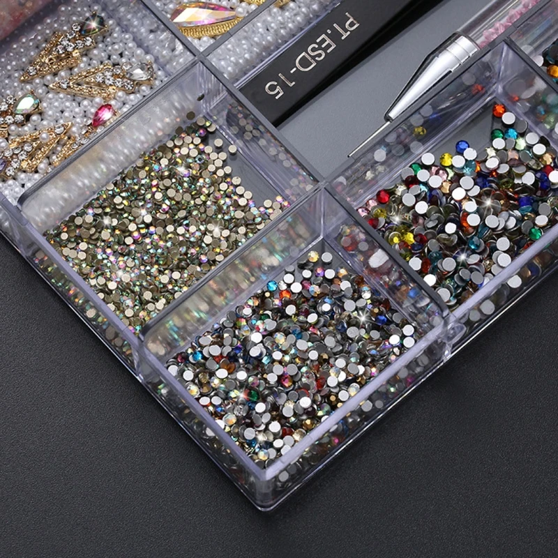 28TA Glass Crystal Rhinestones Multi Shapes Nail Art Stones Gems Set Shiny Jewels with Dotting Pen Tweezer for Nails Art DIY 
28TA Glass Crystal Rhinestones Multi Shapes Nail Art Stones Gems Set Shiny Jewels with Dotting Pen Tweezer for Nails Art DIY