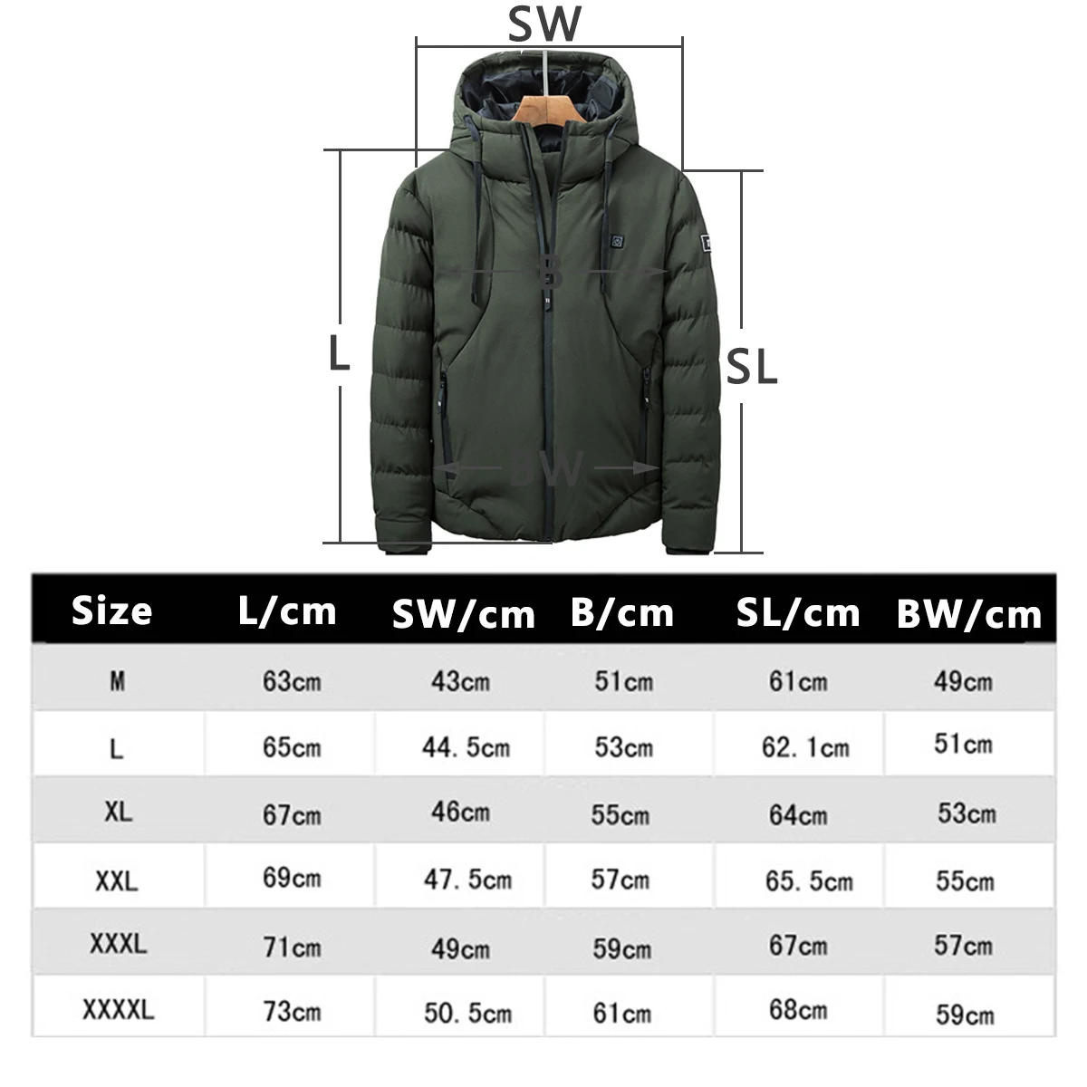 Outdoor Sport Hiking Skiing Windbreaker Men Winter Jacket USB Heated Heating Hooded Jacket Down Cotton Coat Thermal Clothing
Outdoor Sport Hiking Skiing Windbreaker Men Winter Jacket USB Heated Heating Hooded Jacket Down Cotton Coat Thermal Clothing