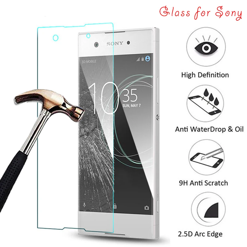 

Tempered Glass for Sony Xperia L L1 L2 M M2 M4 Aqua M5 Screen Protector Front Film for Sony R1 Plus T2 Ultra T3 9H HD