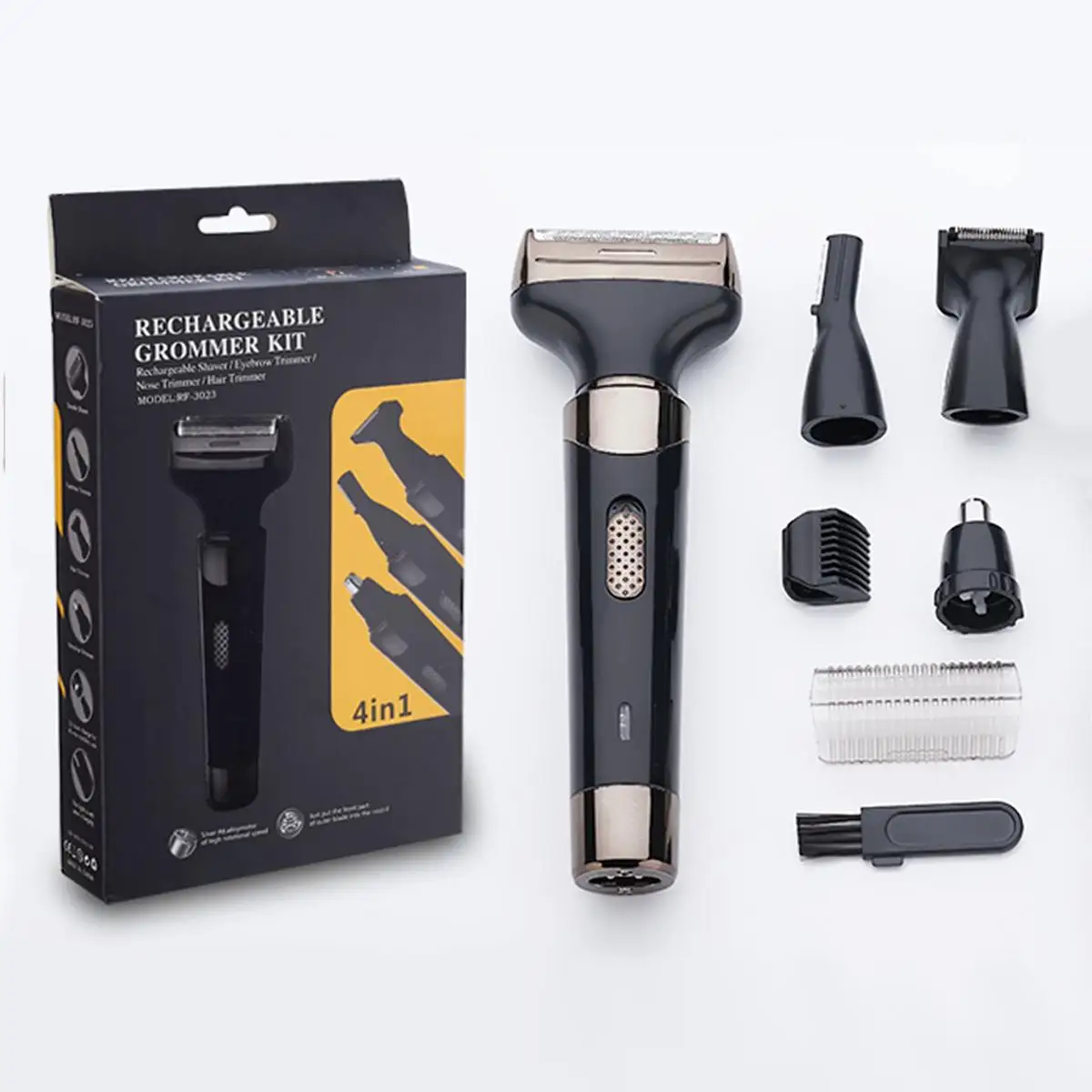 4-in-1 Multi-function Hair Trimmer Electric Hair Clipper Rechargeable Haircut Waterproof Wireless Shaver Beard Nose Ear
4-in-1 Multi-function Hair Trimmer Electric Hair Clipper Rechargeable Haircut Waterproof Wireless Shaver Beard Nose Ear