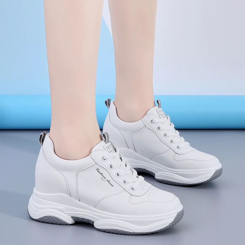Genuine Leather Fashion Sneakers Women Height Increasing Casual Shoes 2021 Spring Breathable Ladies ShoesZapatillas Mujer
Genuine Leather Fashion Sneakers Women Height Increasing Casual Shoes 2021 Spring Breathable Ladies ShoesZapatillas Mujer