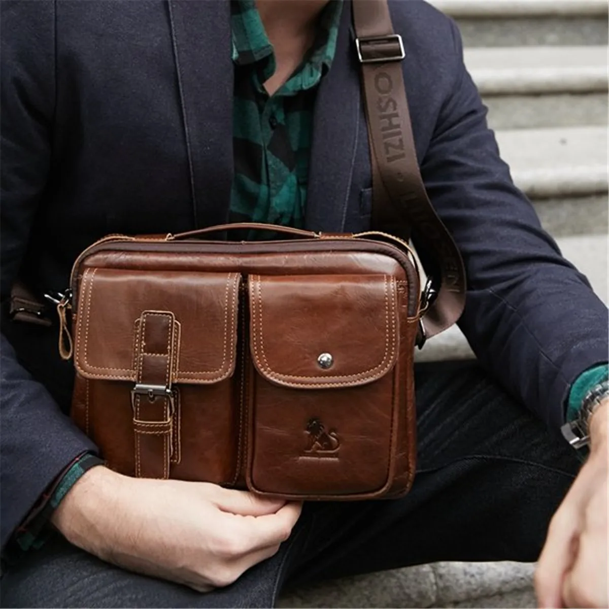 Men Genuine Leather Handbags Casual Leather Laptop Bags Male Business Travel Messenger Bags Men's Crossbody Shoulder Bag
Men Genuine Leather Handbags Casual Leather Laptop Bags Male Business Travel Messenger Bags Men's Crossbody Shoulder Bag