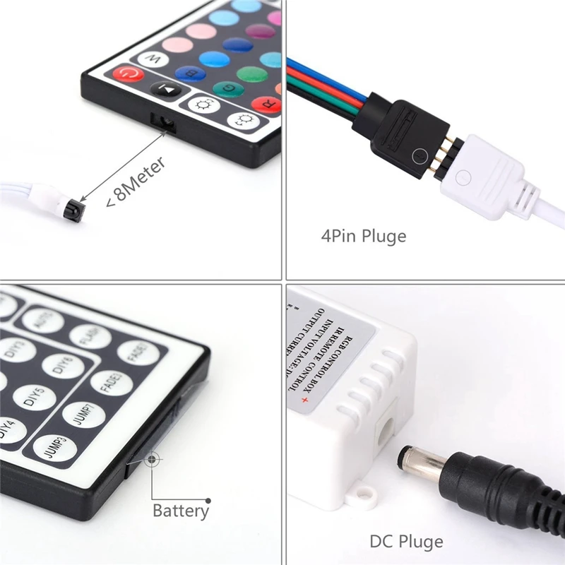 32.8Ft LED RGB Strip Light APP Control Color Changing LED 5050 RGB Light Strips with RF Remote for Rooms,Party(EU Plug)
32.8Ft LED RGB Strip Light APP Control Color Changing LED 5050 RGB Light Strips with RF Remote for Rooms,Party(EU Plug)