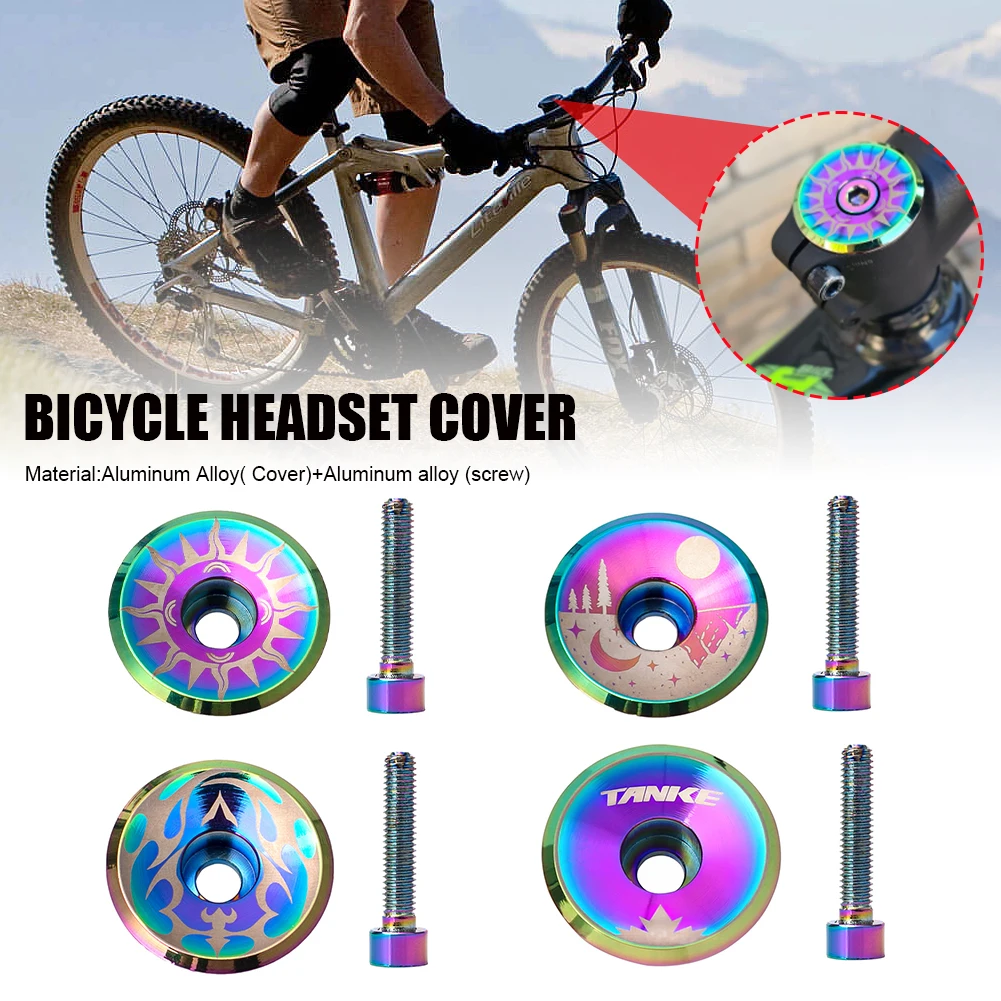 Universal Bike Stem Cover Aluminium Alloy Headset Top Cap Ultralight Headset Cover with M6*30mm Bolt for 28.6mm Front Fork
Universal Bike Stem Cover Aluminium Alloy Headset Top Cap Ultralight Headset Cover with M6*30mm Bolt for 28.6mm Front Fork
