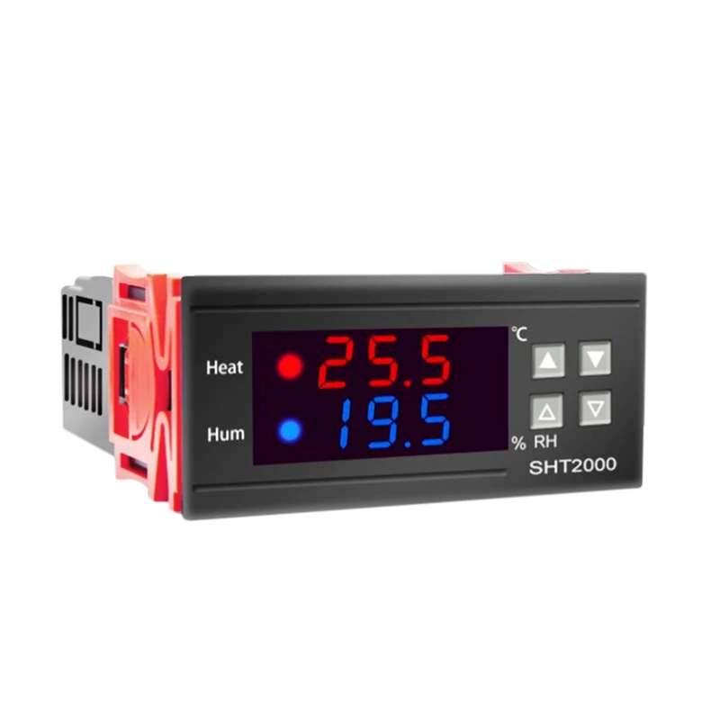 SHT2000 Temperature Humidity Controller Thermostat Humidistat Indoor Brewing Incubator Thermometer Hygrometer AC110-230V
SHT2000 Temperature Humidity Controller Thermostat Humidistat Indoor Brewing Incubator Thermometer Hygrometer AC110-230V