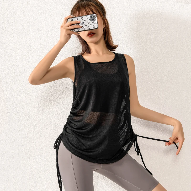 Women Sport Vest Loose Thin See-through Yoga Shirt Running Fitness Sleeveless T-shirt Quick Dry Tank Tops Gym Workout Tee Blouse
Women Sport Vest Loose Thin See-through Yoga Shirt Running Fitness Sleeveless T-shirt Quick Dry Tank Tops Gym Workout Tee Blouse