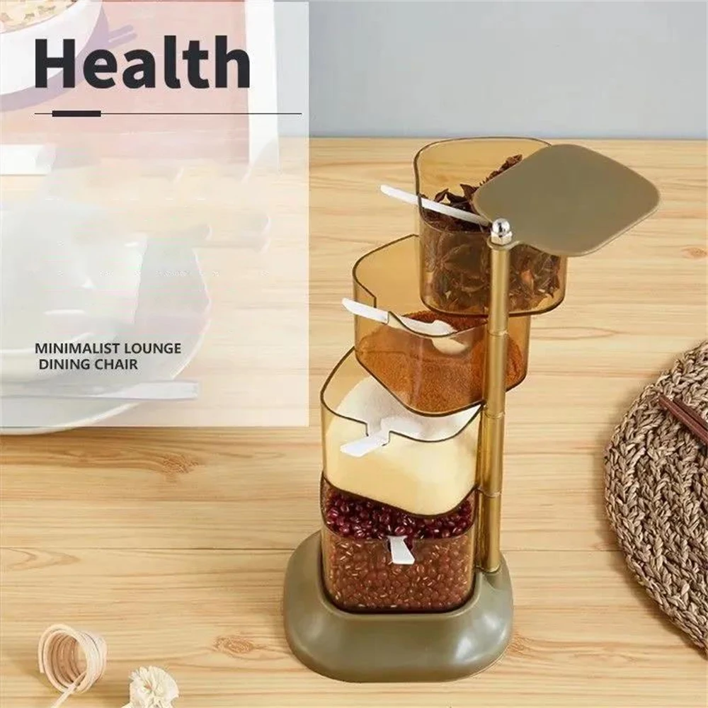 Vertical Condiment Box Rotating Condiment Box With Lid Creative Multi-layer Condiment Bottle Condiment Jar Kitchen Supplies
Vertical Condiment Box Rotating Condiment Box With Lid Creative Multi-layer Condiment Bottle Condiment Jar Kitchen Supplies