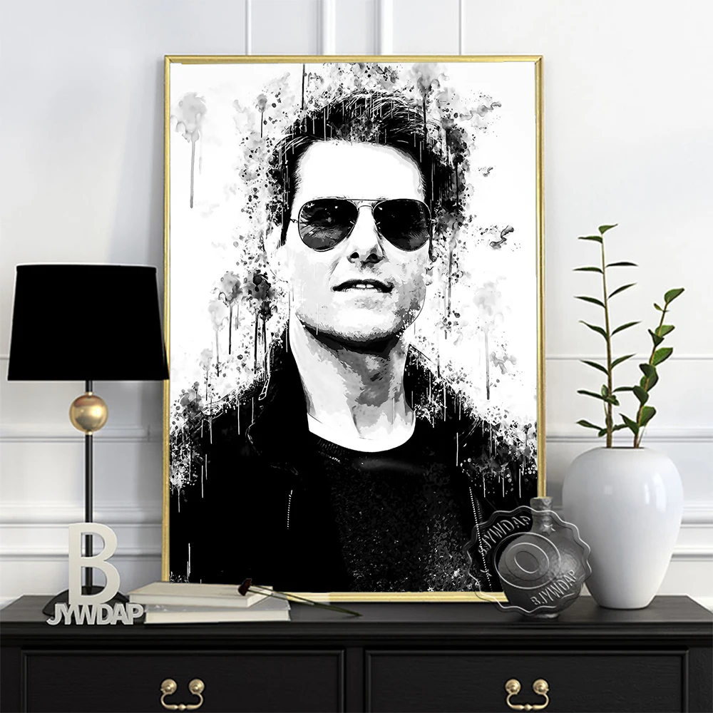 Tom Cruise Black White Printing Poster, American Actor Watercolor Handsome Man Sketch Art Prints, Nordic Minimalism Home Decor
Tom Cruise Black White Printing Poster, American Actor Watercolor Handsome Man Sketch Art Prints, Nordic Minimalism Home Decor