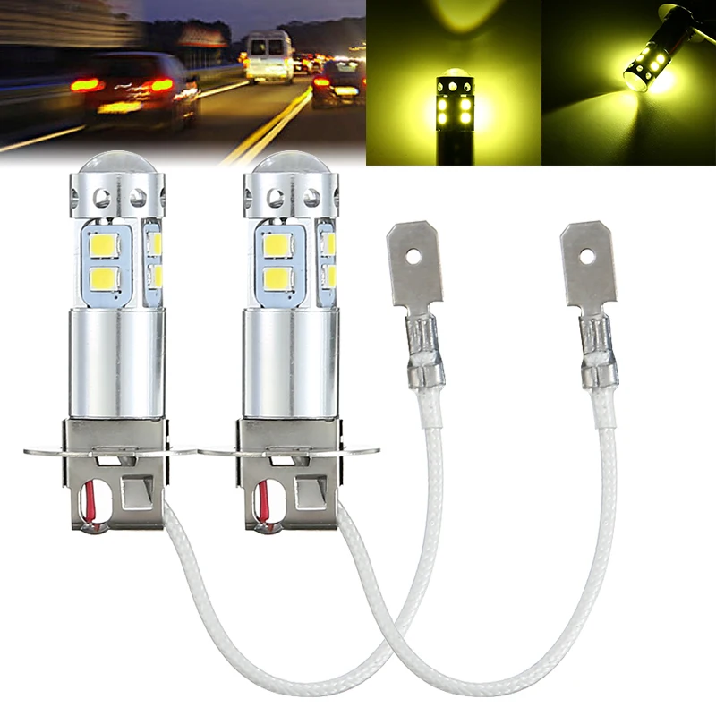 2pcs Car Auto H3 100W COB LED 3000K 1800lm Yellow Fog Light Driving Bulb Angle Day-time Running Lamp Accessories
2pcs Car Auto H3 100W COB LED 3000K 1800lm Yellow Fog Light Driving Bulb Angle Day-time Running Lamp Accessories