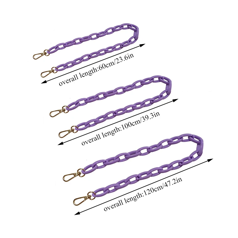60-120cm Acrylic Resin Bag strap For Shoulder Bag Plastic Handbag Chain Strap Detachable Belts Handles Chain Bag accessories
60-120cm Acrylic Resin Bag strap For Shoulder Bag Plastic Handbag Chain Strap Detachable Belts Handles Chain Bag accessories