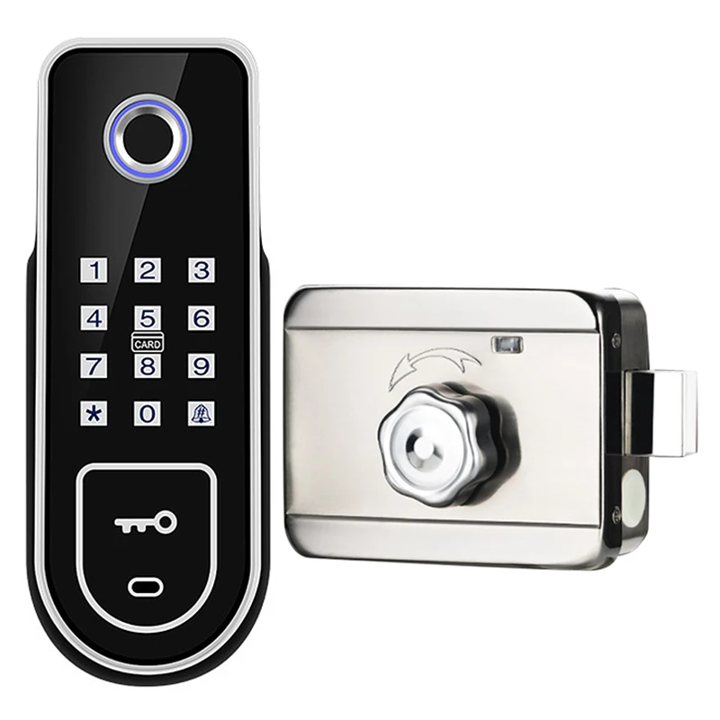 Умные замки, Bluetooth, сканер отпечатков пальцев, дверной замок, Wi-Fi, карта с кодом, электронный замок без ключа
Умные замки, Bluetooth, сканер отпечатков пальцев, дверной замок, Wi-Fi, карта с кодом, электронный замок без ключа