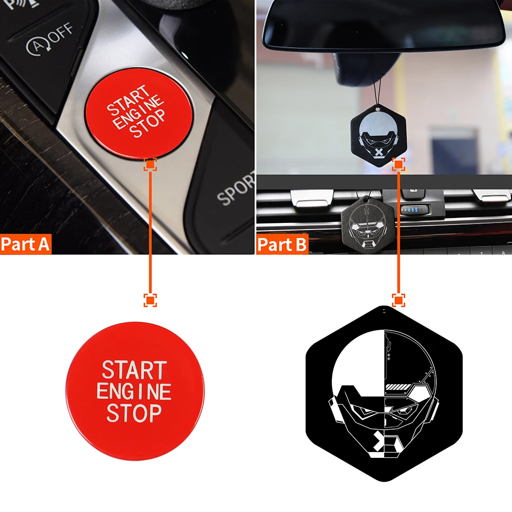 Car Engine Start Stop Button with Rearview Mirror Pendant Car Interior Styling Auto Accessories for G20 G05 G06 G07 G14 G29 F40
Car Engine Start Stop Button with Rearview Mirror Pendant Car Interior Styling Auto Accessories for G20 G05 G06 G07 G14 G29 F40