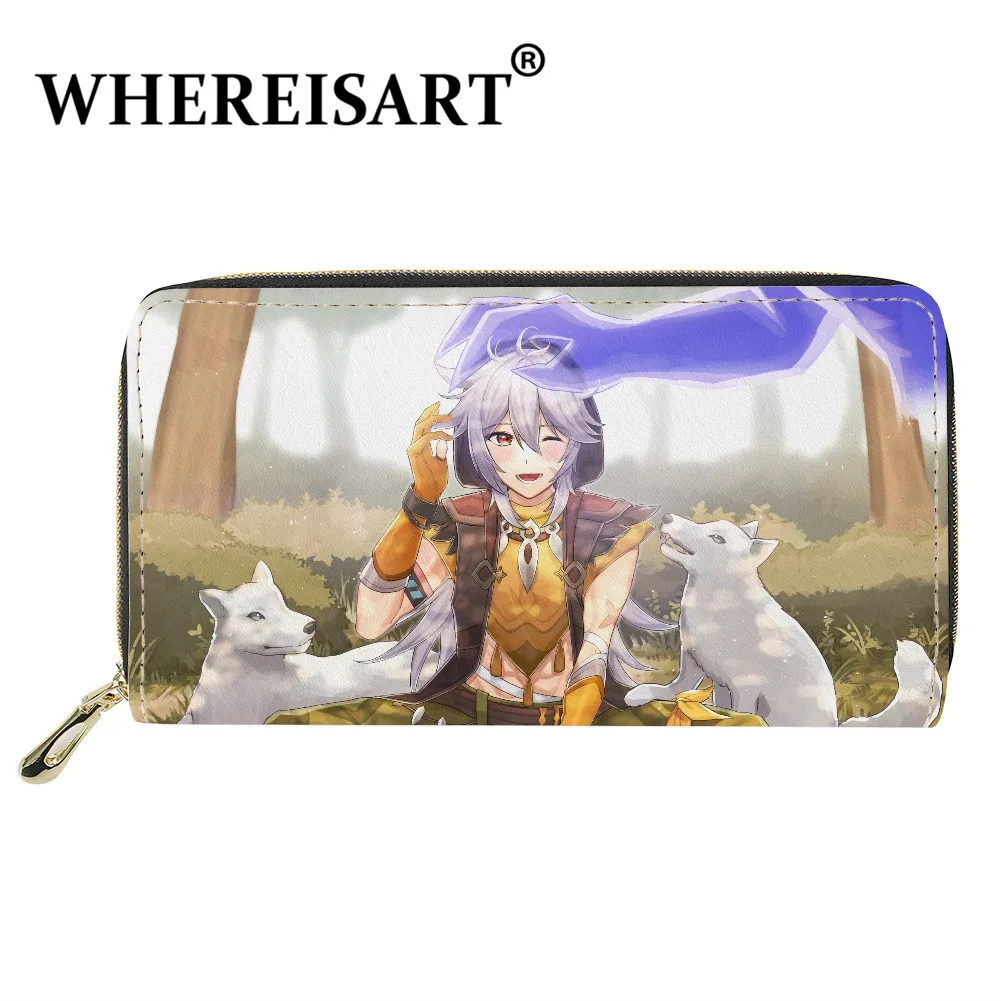WHEREISART New Game Genshin Impact PU Leather Wallet For Young Women Exquisite Razor Pattern Money Coin Purse Long Card Key Bags
WHEREISART New Game Genshin Impact PU Leather Wallet For Young Women Exquisite Razor Pattern Money Coin Purse Long Card Key Bags