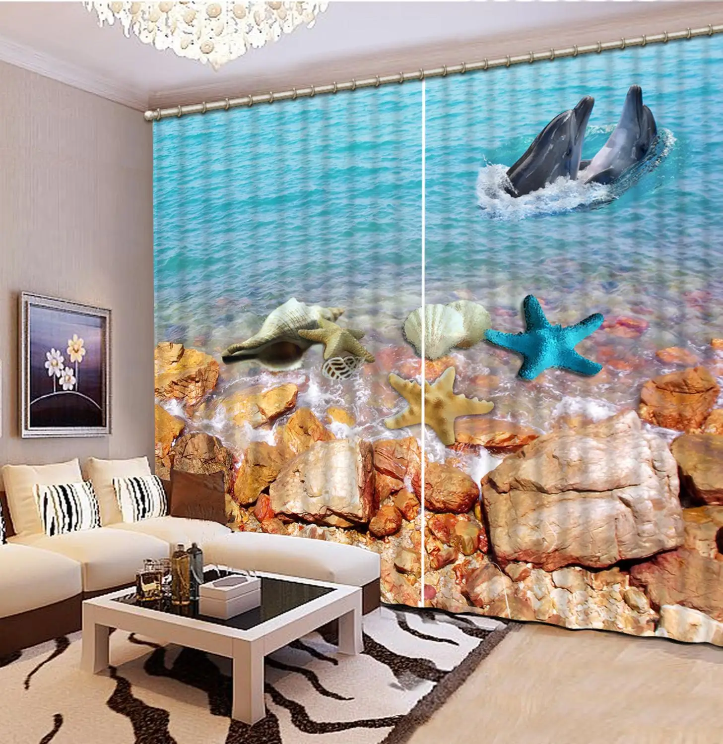 3D Curtain Photo Custom Size Blackout Shade Window Curtains Stone Shell Dolphin Curtain Decorative Door Curtain
3D Curtain Photo Custom Size Blackout Shade Window Curtains Stone Shell Dolphin Curtain Decorative Door Curtain