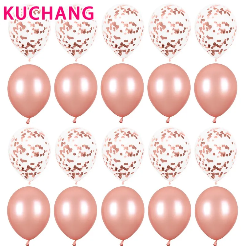 20pcs 12inch Metallic Confetti Latex Balloons Birthday Party Decoration Mix Rose Wedding Decoration Helium Ballon Gift
20pcs 12inch Metallic Confetti Latex Balloons Birthday Party Decoration Mix Rose Wedding Decoration Helium Ballon Gift