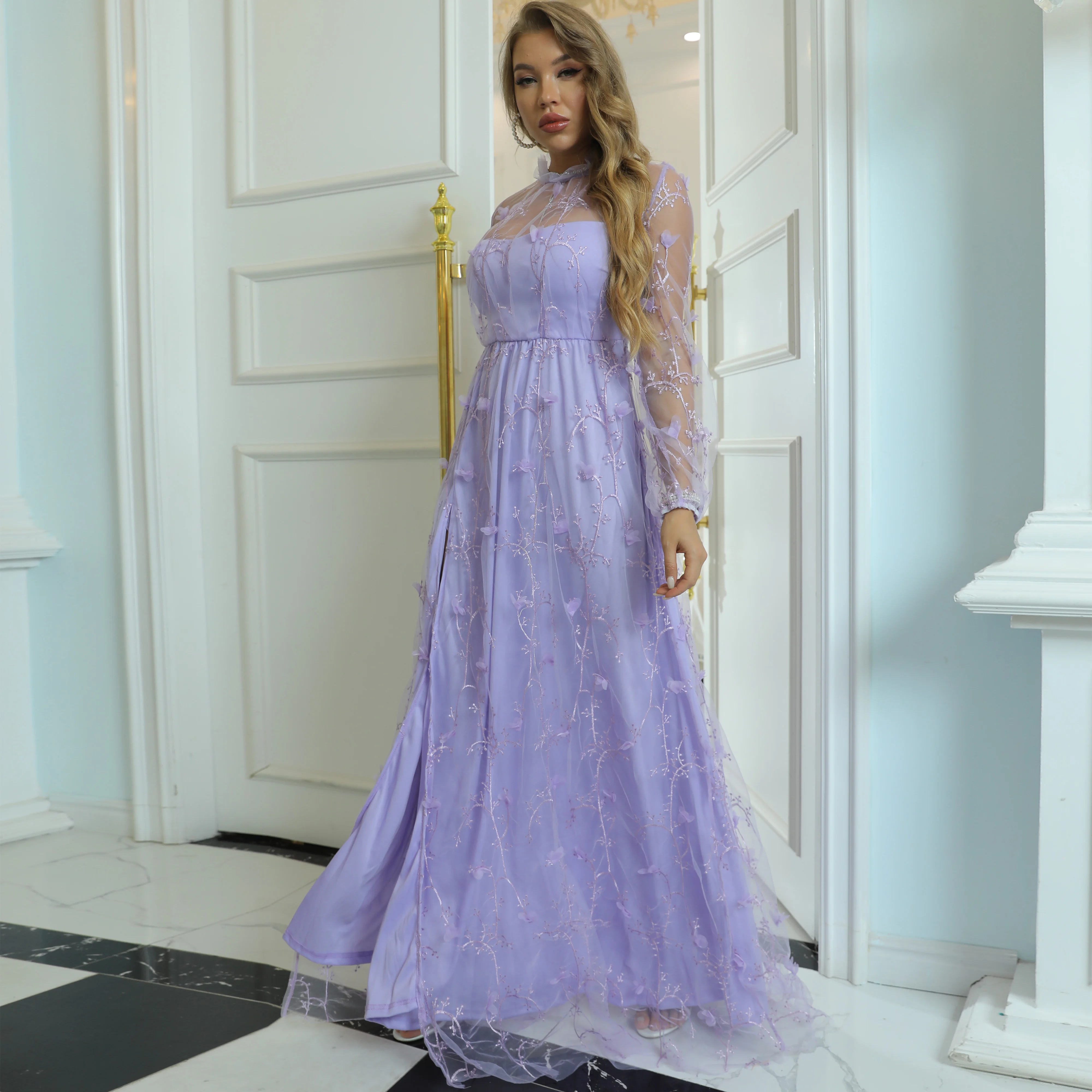 Женское вечернее платье, фиолетовое ажурное облегающее платье для гостей свадьбы, бальное платье для выпускного вечера 
Женское вечернее платье, фиолетовое ажурное облегающее платье для гостей свадьбы, бальное платье для выпускного вечера