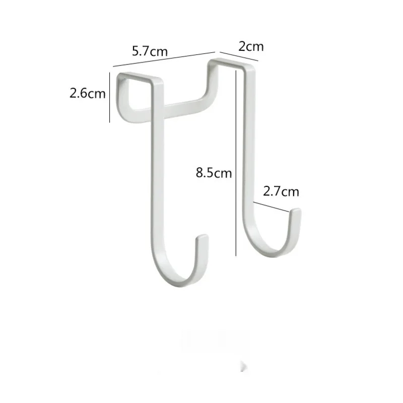 1 Pcs Towel Double Hooks Door Back Hanger Iron Coat Rack Wardrobe For Kitchen Cabinet Without Nail And Hole Modern Simple 
1 Pcs Towel Double Hooks Door Back Hanger Iron Coat Rack Wardrobe For Kitchen Cabinet Without Nail And Hole Modern Simple