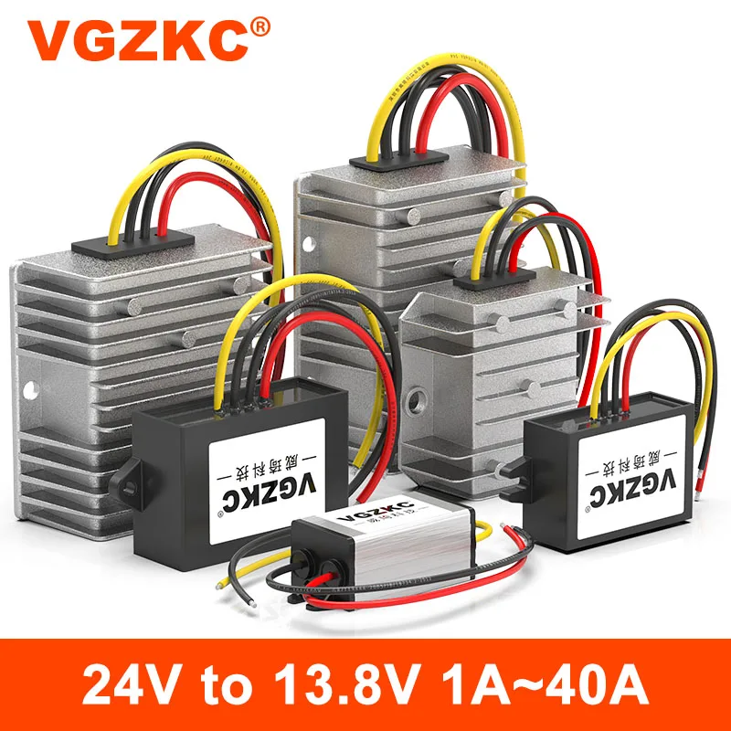 VGZKC 24V to 13.8V 1A~40A DC power converter 18-40V to 13.8V automotive step-down power DC-DC module
VGZKC 24V to 13.8V 1A~40A DC power converter 18-40V to 13.8V automotive step-down power DC-DC module
