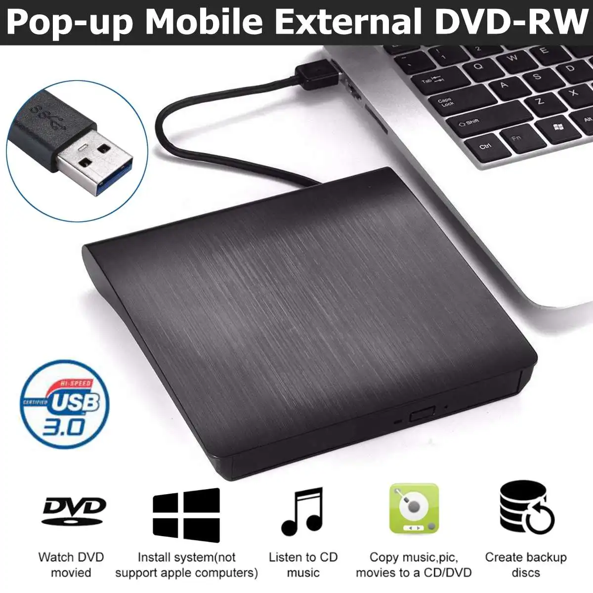 USB 3,0/Type-C тонкий внешний DVD RW CD записывающий привод, устройство для чтения, проигрыватель, оптические приводы для ноутбука, ПК
USB 3,0/Type-C тонкий внешний DVD RW CD записывающий привод, устройство для чтения, проигрыватель, оптические приводы для ноутбука, ПК