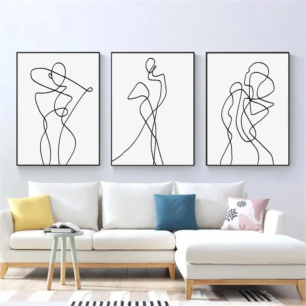 Abstract Women Dance Wall Art Poster Line Drawing Painting Art Print Minimalist CanvasBlack And White Picture Living Room Decor
Abstract Women Dance Wall Art Poster Line Drawing Painting Art Print Minimalist CanvasBlack And White Picture Living Room Decor