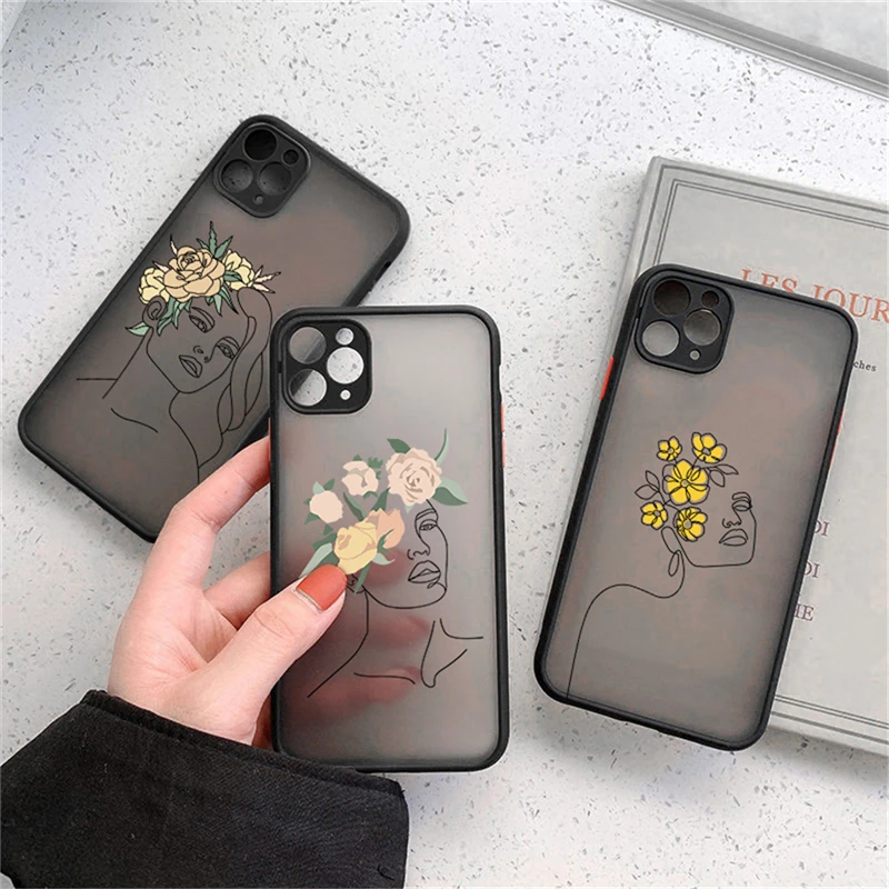 Art Flowers Line Painting Case For iPhone 12 11 Pro Max XS Max XR X 13 Mini 7 8 Plus SE 2020 Matte Clear Bumper Shockproof Cover
Art Flowers Line Painting Case For iPhone 12 11 Pro Max XS Max XR X 13 Mini 7 8 Plus SE 2020 Matte Clear Bumper Shockproof Cover