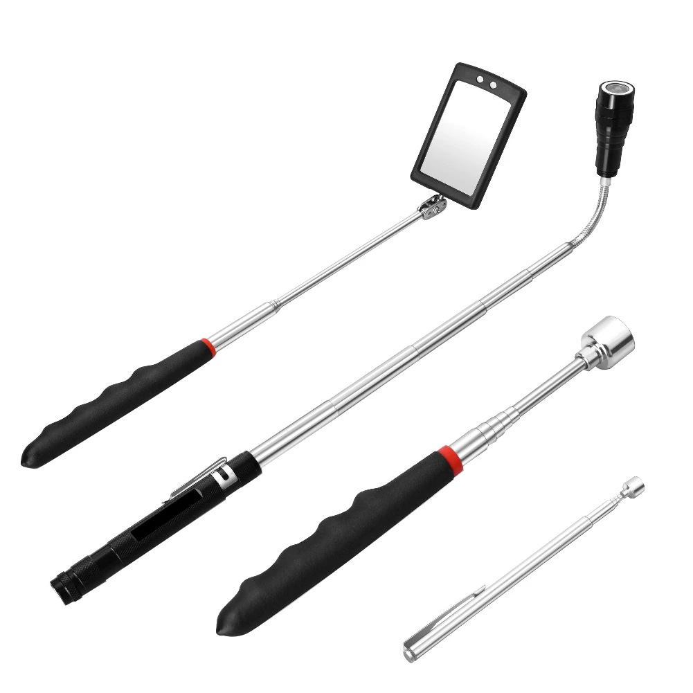 4Pcs Car Repair Mini Real Stick Neodymium LED Light Pick Up Tool Telescopic Magnetic Magnet Tool Car Bottom Inspection Kits
4Pcs Car Repair Mini Real Stick Neodymium LED Light Pick Up Tool Telescopic Magnetic Magnet Tool Car Bottom Inspection Kits