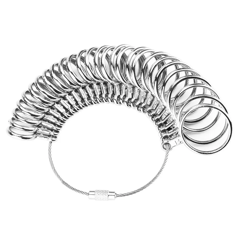 US/HK/Japan size Useful Optional Standard Finger Ring Metal Meter Gauge Tools Measure Size for Jewelry Measuring Tools
US/HK/Japan size Useful Optional Standard Finger Ring Metal Meter Gauge Tools Measure Size for Jewelry Measuring Tools