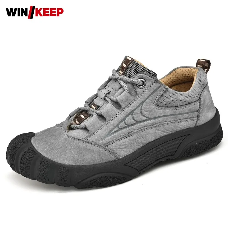 Plus Size 45 Non-Slip Men Outdoor Sport Shoes Men Lace Up High Quality Leather Breathable Sneakers Waterproof Hiking Shoes
Plus Size 45 Non-Slip Men Outdoor Sport Shoes Men Lace Up High Quality Leather Breathable Sneakers Waterproof Hiking Shoes